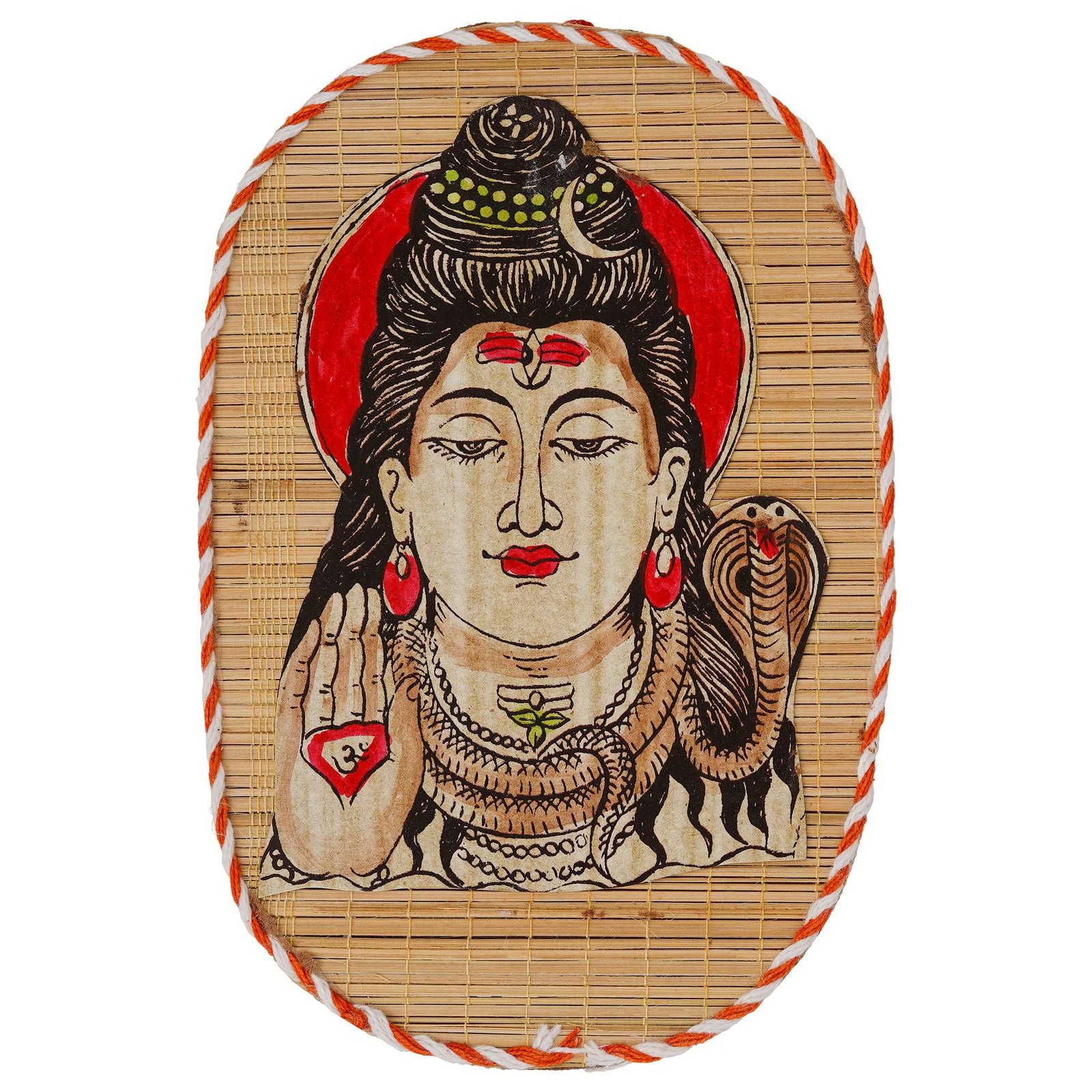 Bamboo Hand Crafted Wall Hangings Of Lord Shiva For Home D?cor | Bamboo Art For Wall D?cor Painting