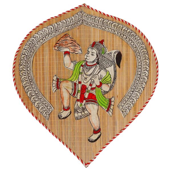 Bamboo Hand Crafted Leaf Design Wall Hangings Of Hanuman Ji For Home D?cor | Bamboo Art For Wall Decor