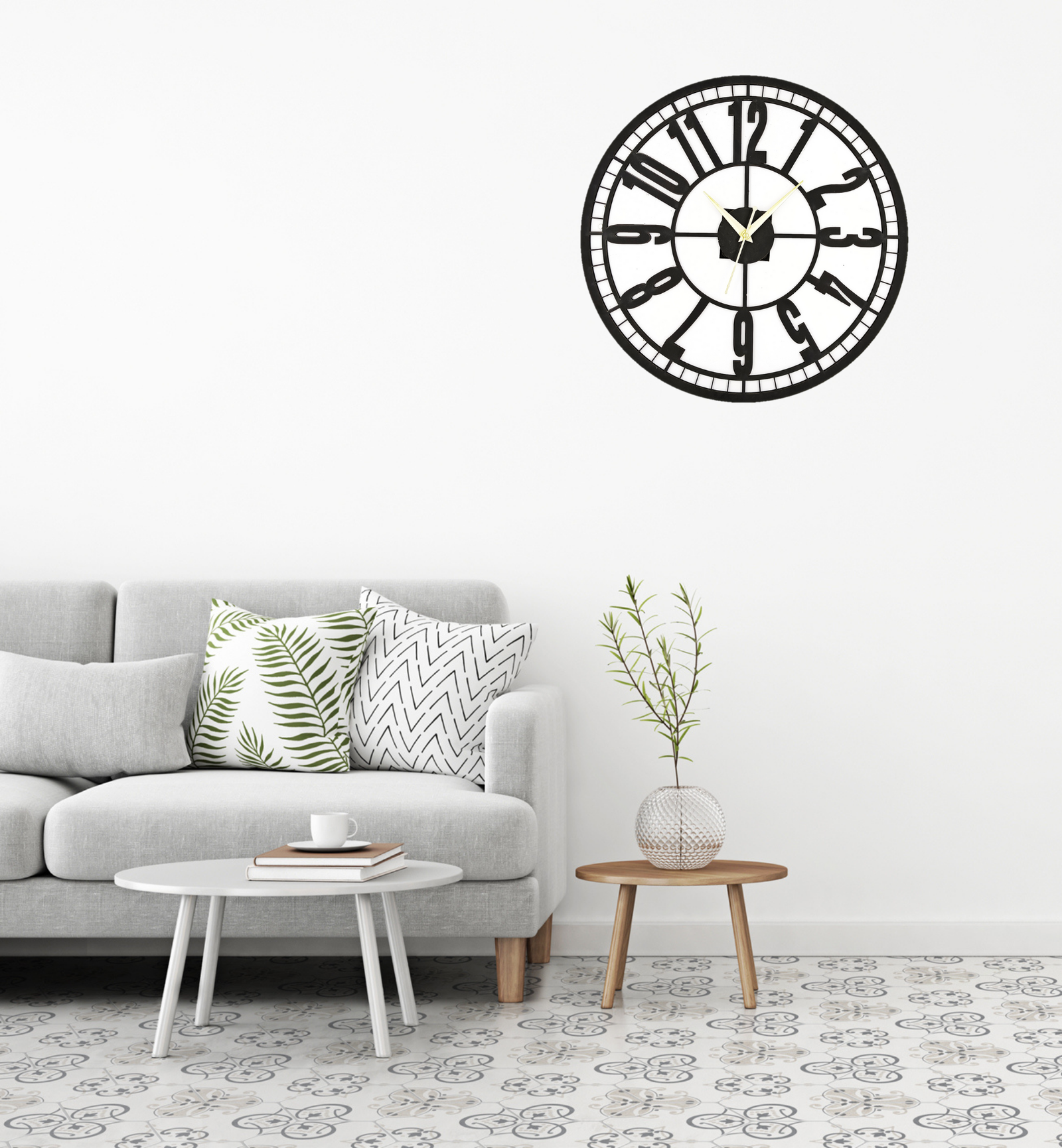 Wooden Silent Non-Ticking Wall Clock for Home Stylish Latest Designer Wall Clock for Home Living Room Bedroom Office Hall - Image 2