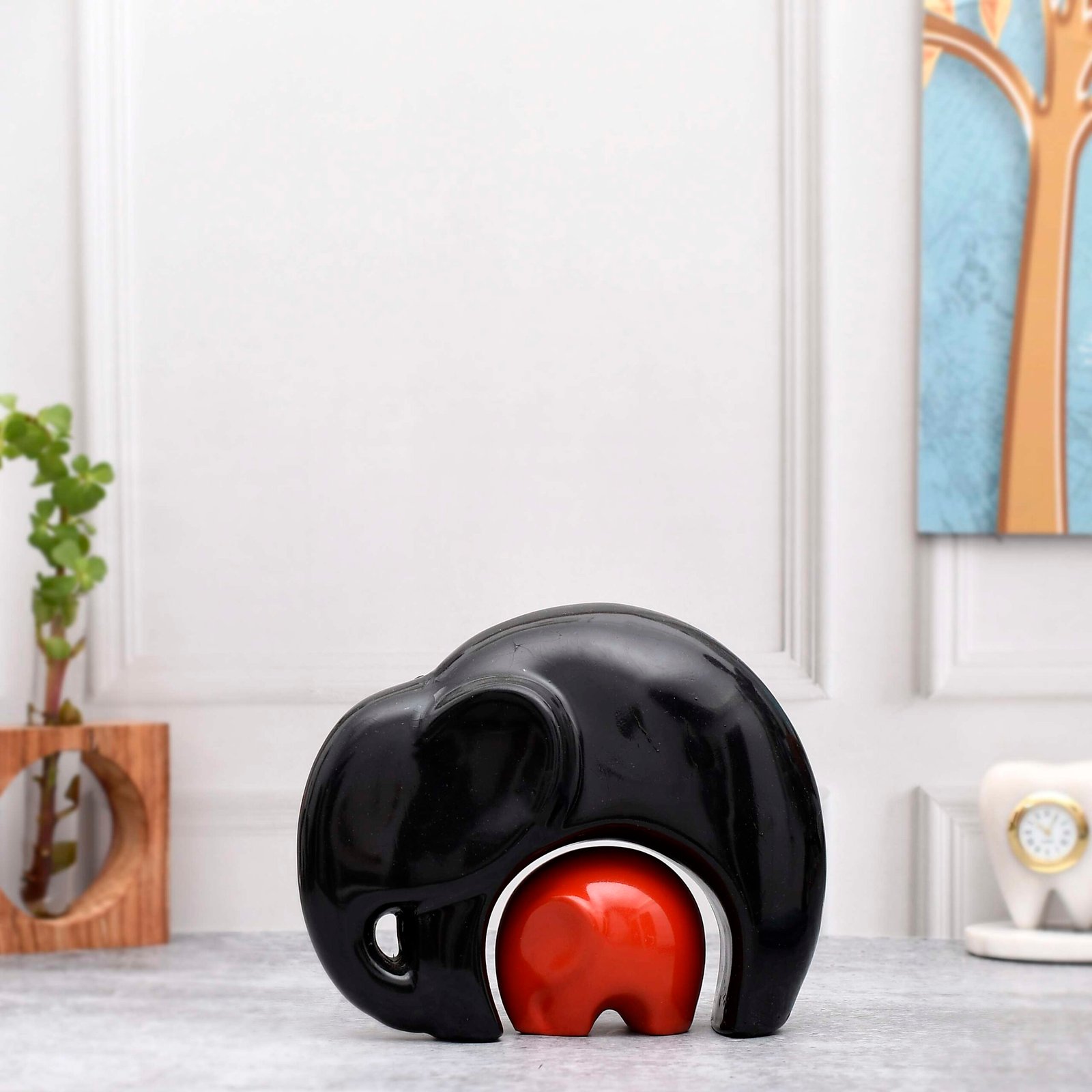 Elephant Pair Statue - Image 4