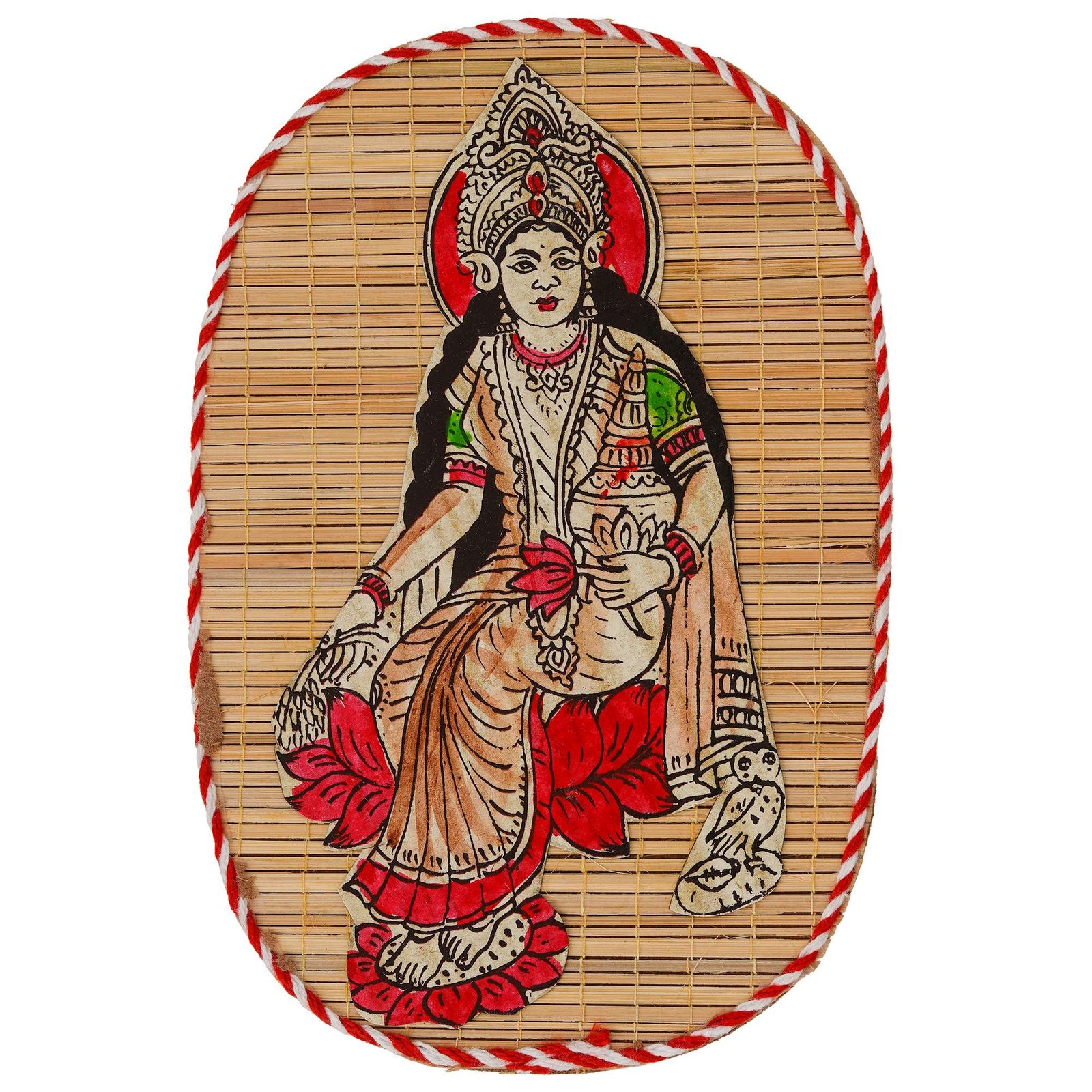 Bamboo Hand Crafted Wall Hangings Of Godess Laxmi Ji For Home D?cor - Image 2